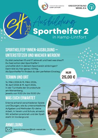 Sporthelfer II-Ausbildung in Kamp-Lintfort im Frühjahr 2026