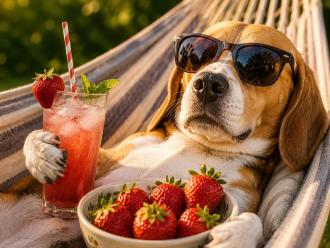 Maskottchen Katta führt durch den Ferienspaß
